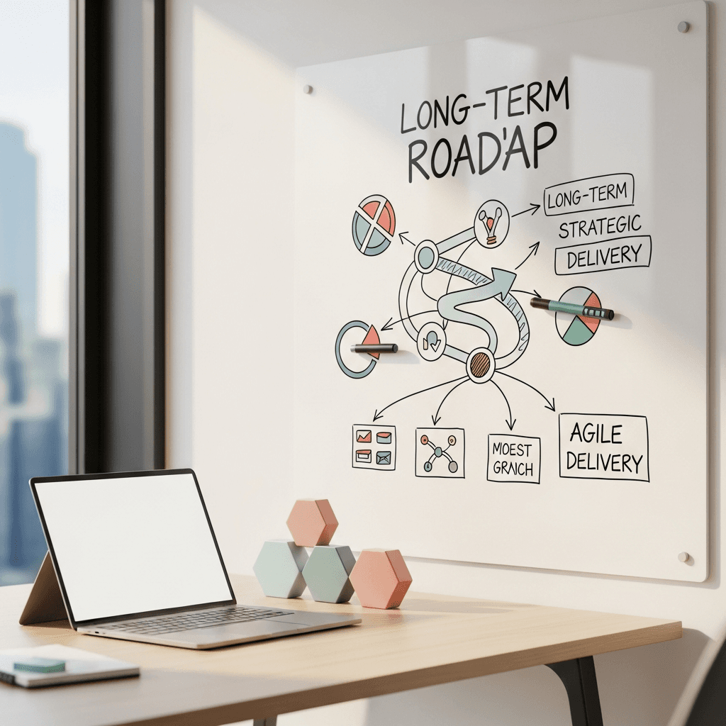 Roadmap technique startup : aligner vision long terme et delivery management agile